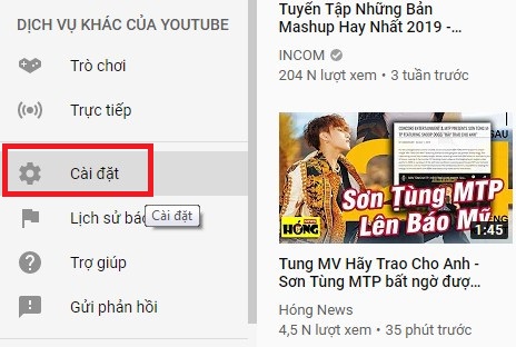  xem top thinh hanh youtube tren may tinh