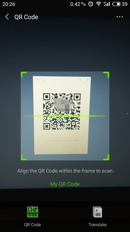 quet ma qr wechat don gian