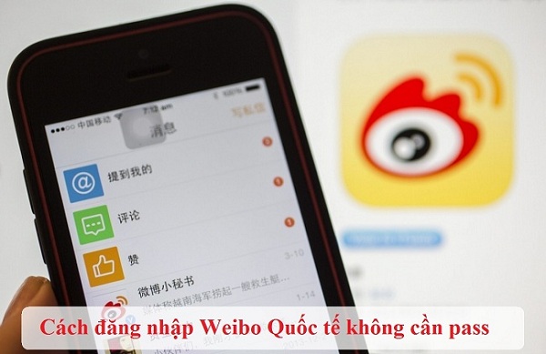 cach dang nhap weibo quoc te khong can pass