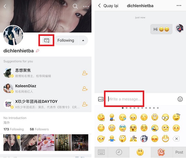 Cac buoc Follow tren Weibo