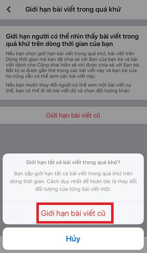 khoa tat ca bai dang tren facebook bang dien thoai