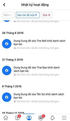  xem lai danh sach da huy ket ban tren facebook 
