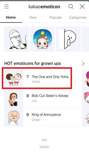  mua icon tren kakaotalk don gian