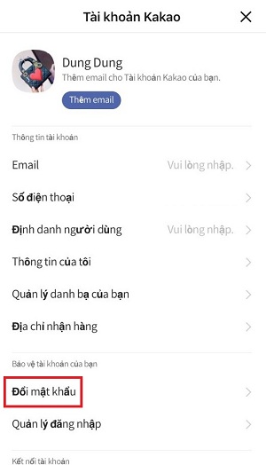  lay lai mat khau kakaotalk nhanh nhat