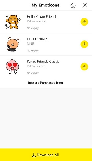 nhan kakaotalk emoticon free don gian