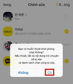  roi phong chat kakaotalk