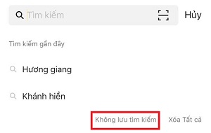 Tat tinh nang luu lich su tim kiem tren kakaotalk