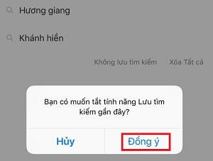 Tat tinh nang luu lich su tim kiem tren kakaotalk