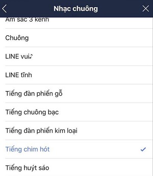 Huong dan cai dat nhac chuong thong bao line