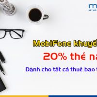 mobifone khuyen mai 20 the nap thang 8 2020