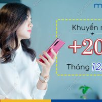 MobiFone khuyen mai the nap 20% thang 12/2020