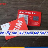 cach lay ma QR esim MobiFone