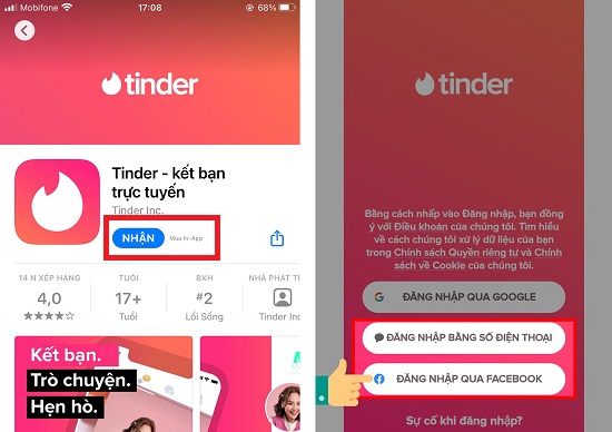 tim lai nguoi da huy tuong hop tren Tinder