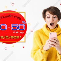 MobiFone khuyen mai 20% - 50% ngay 19/5/2021