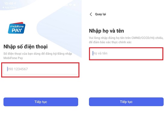 dang ky vi MobiFone Pay 