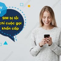 sim bi loi chi cuoc goi khan cap