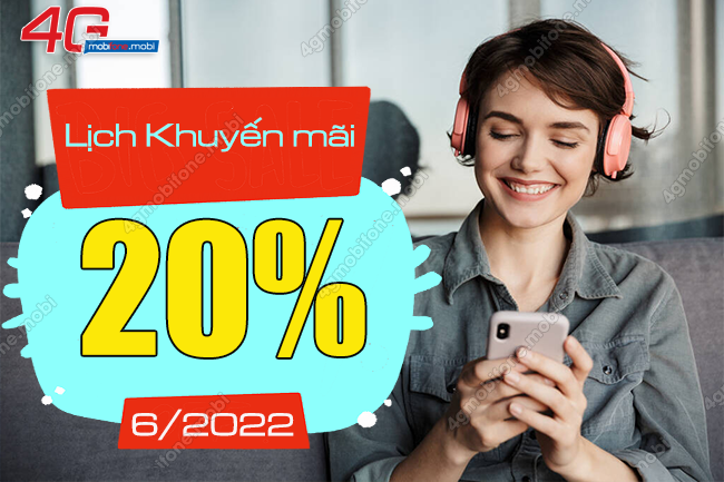 khuyen mai 20% mobifone thang 6